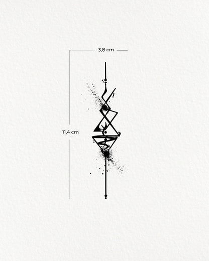 L'alchimie des 4 éléments abstrait